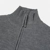 CLEANFIT推薦! 自然領口純色針織ZIP-UP[四色]
