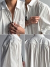 清爽! 純色隨性薄款長袖SHIRT[七色]