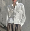 不挑身高! MONO TONE CROP短版SHIRT[兩色]