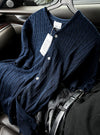 COOL FEEL❄️麻花扭紋薄款短袖CARDIGAN[六色]