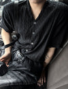 COOL FEEL❄️麻花扭紋薄款短袖CARDIGAN[六色]