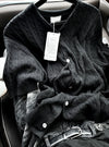 COOL FEEL❄️麻花扭紋薄款短袖CARDIGAN[六色]