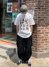 PAWSITIVE印花棉質OVERSIZE短袖TEE[兩色]