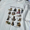 PAWSITIVE印花棉質OVERSIZE短袖TEE[兩色]