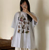PAWSITIVE印花棉質OVERSIZE短袖TEE[兩色]