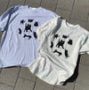 BLACK CAT印花棉質OVERSIZE短袖TEE[兩色]