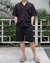 店主推薦! 心機STRIPE休閒短袖SHIRT[四色]