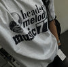 HEADSET MELODY印花棉質短袖TEE[四色]