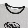 WHITE印花棉質短袖TEE[五色]