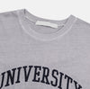 洗水VER! UNIVERSITY刺繡棉質短袖TEE[四色]
