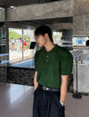 (輕熟穩重感) LINEN純色翻領POLO TOP[九色]