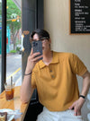 (輕熟穩重感) LINEN純色翻領POLO TOP[九色]