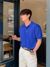 (輕熟穩重感) LINEN純色翻領POLO TOP[九色]