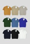 (輕熟穩重感) LINEN純色翻領POLO TOP[九色]