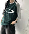 STORM插肩袖撞色棉質短袖TEE[三色]
