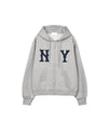 NY貼片廓形連帽ZIP-UP[三色]
