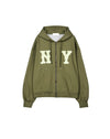 NY貼片廓形連帽ZIP-UP[三色]
