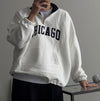 CHICAGO撞色半拉鍊衛衣MTM[五色]