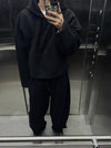 (新增黑色!🔥) 暗粉短版針織HOODIE[兩色]