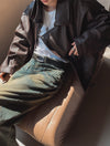 (設計師高品質款) KNIGHT層次感LEATHER JACKET[兩色]