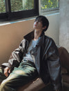 (設計師高品質款) KNIGHT層次感LEATHER JACKET[兩色]