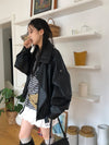 (設計師高品質款) KNIGHT層次感LEATHER JACKET[兩色]