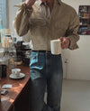 WESTERN設計感復古洗水SHIRT[四色]