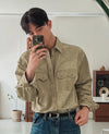 WESTERN設計感復古洗水SHIRT[四色]