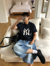 NEW YORK貼片棉質短袖TEE[四色]