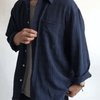 韓感氣質細格紋長袖SHIRT[四色]