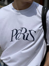 PARIS潦草棉質短袖TEE[三色]
