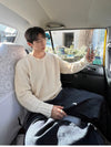 🇰🇷特別質感! 圈圈冷織鎖邊純色長袖KNIT[四色]