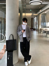 韓製PREMIUM🇰🇷TWO TUCK垂感後鬆緊西裝褲[五色]