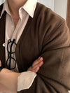 萬用單品! CROP短版純色CARDIGAN[五色]