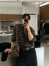 秋冬配色格紋SHIRT[兩色]