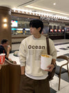 OCEAN印花圓領衛衣MTM[三色]