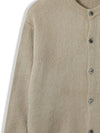 ALPACA柔軟半剪裁毛絮CARDIGAN[三色]