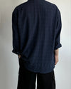 韓感氣質細格紋長袖SHIRT[四色]