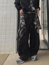 SHIRT LAYERING! 街頭風棉質闊褲[兩色]