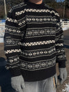 高質款! 質感細密圖案羊毛針織KNIT[四色]