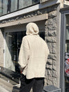 [STREET STYLE!] 直向浮紋連帽針織HOODIE[三色]