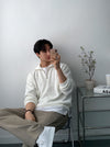 HALF-ZIP簡約線條針織TOP[八色]