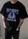 UNIVERSITE印花棉質短袖TEE[三色]