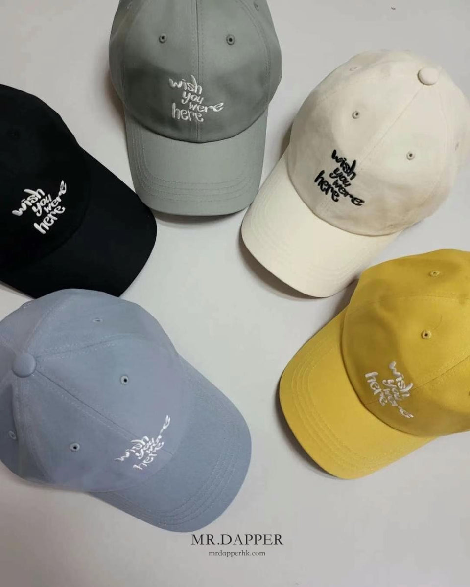 WISH YOU WERE HERE CAP[五色] –Mr.Dapper