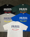 PARIS浮紋棉質短袖TEE[五色]